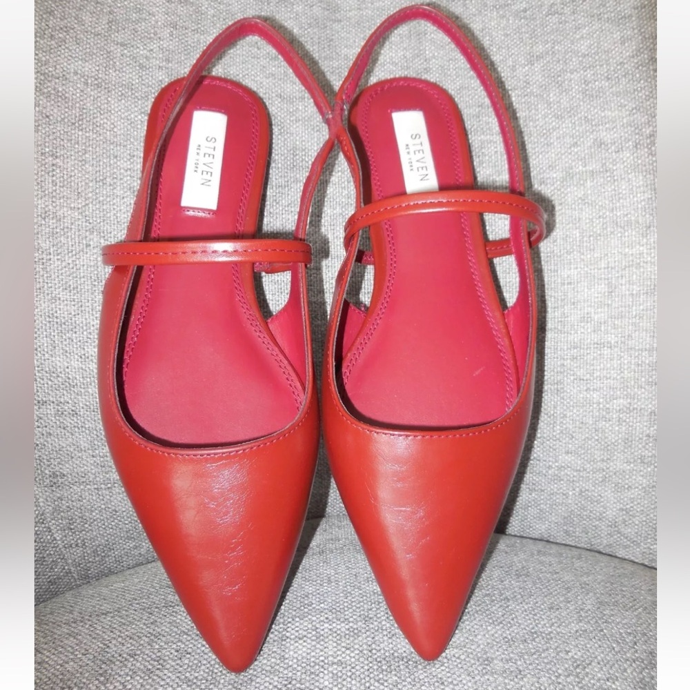 New (No Box) Steven by Steve Madden Mallory flats - Red - Size 8 - Picture 2 of 6